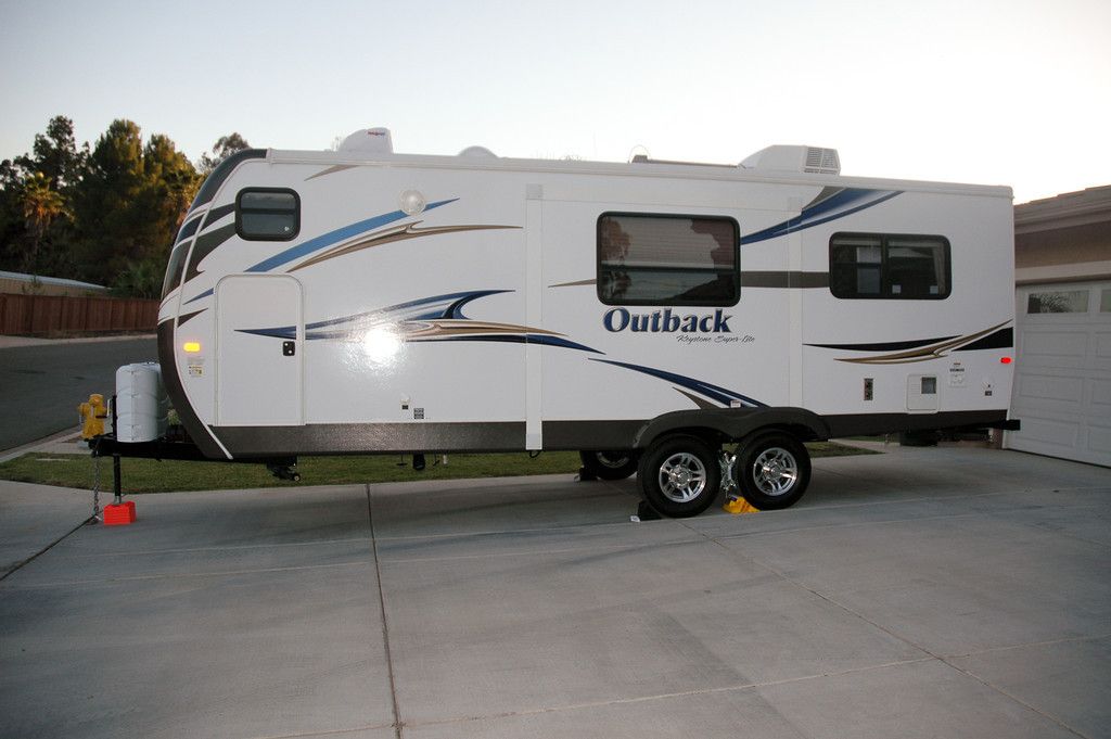 Camper on a driveway